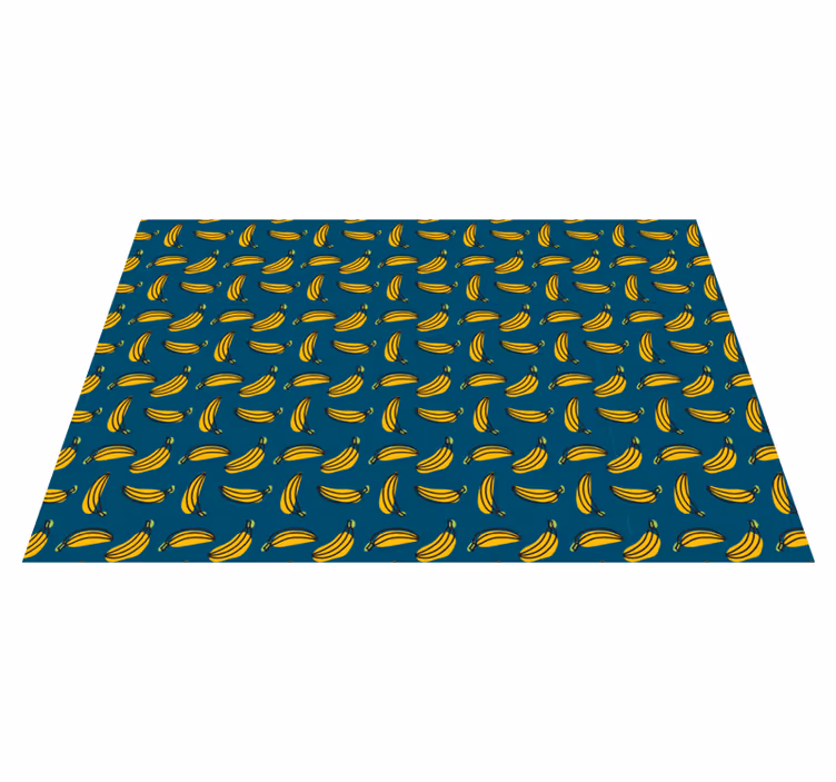 Banana Pattern texture vinyl rug - TenStickers