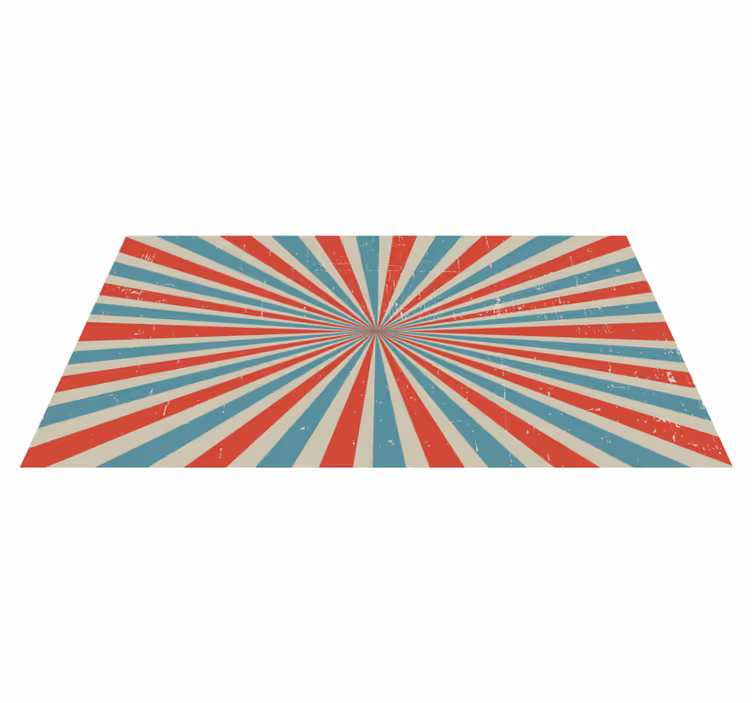 Radiant Starburst geometric vinyl rug - TenStickers
