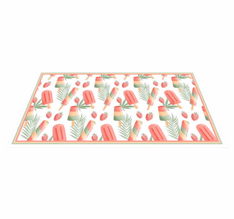 Colorful Ice Treats vinyl rug - TenStickers