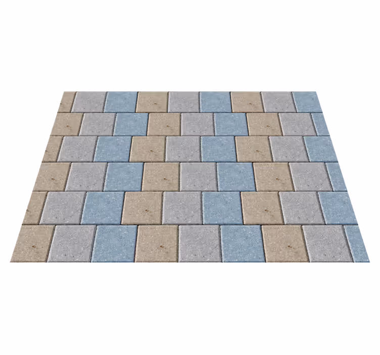 Colorful Square Tiles tile vinyl rug - TenStickers
