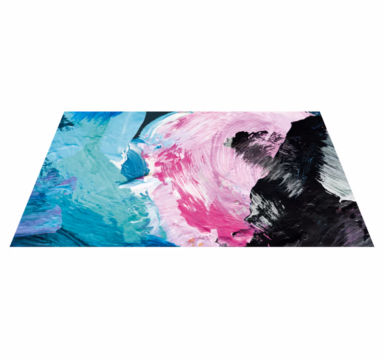 Splash of colour vinyl rug - TenStickers