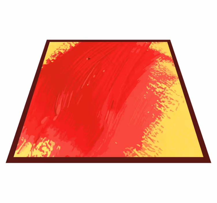 Vibrant colour splash modern vinyl rug - TenStickers