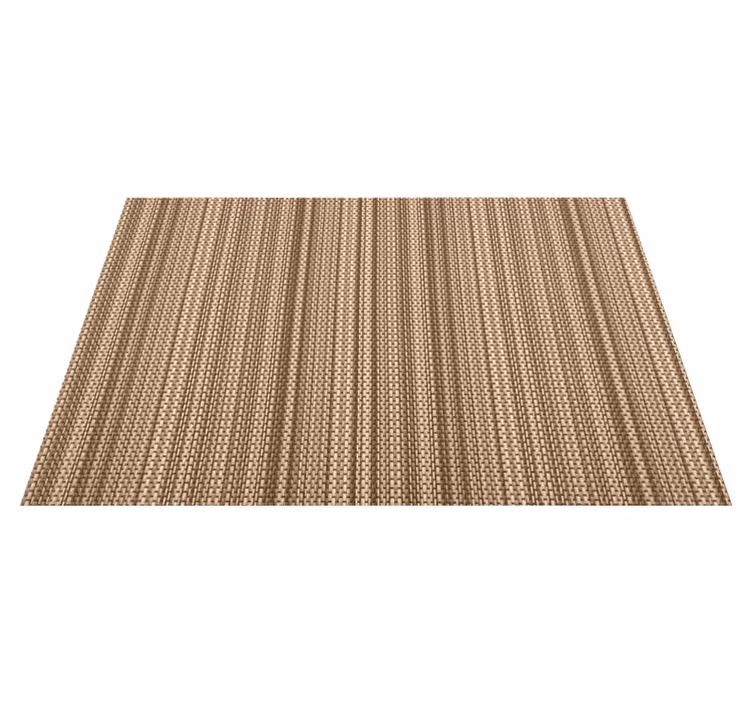 Textured Neutral Weave vinyl rug bathroom - TenStickers