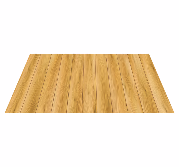 Natural Wood Planks entrance hall vinyl rug - TenStickers
