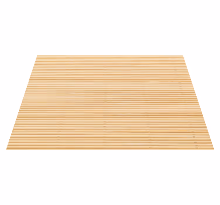 Natural Bamboo Texture entrance hall vinyl rug - TenStickers