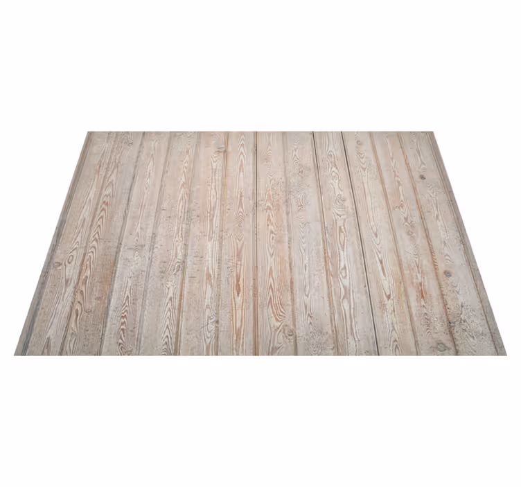 Wood effect vinyl rug in light brown planks - TenStickers