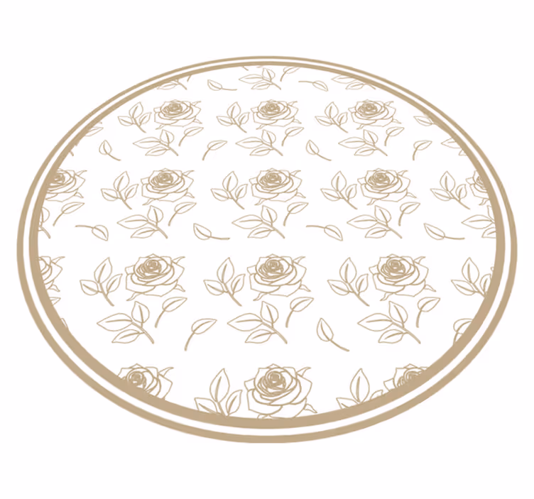 Rose Floral Arrangement vinyl rug flowers - TenStickers