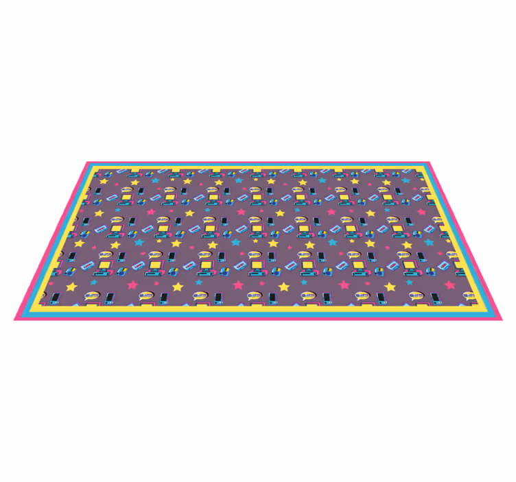 Colorful Tech Toys vinyl rug - TenStickers