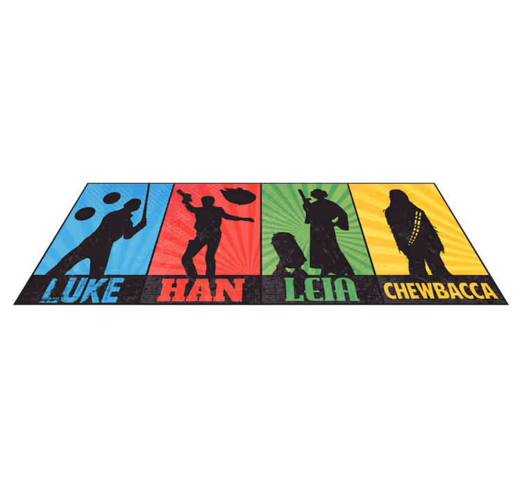 Heroes Journey vinyl rug gaming - TenStickers