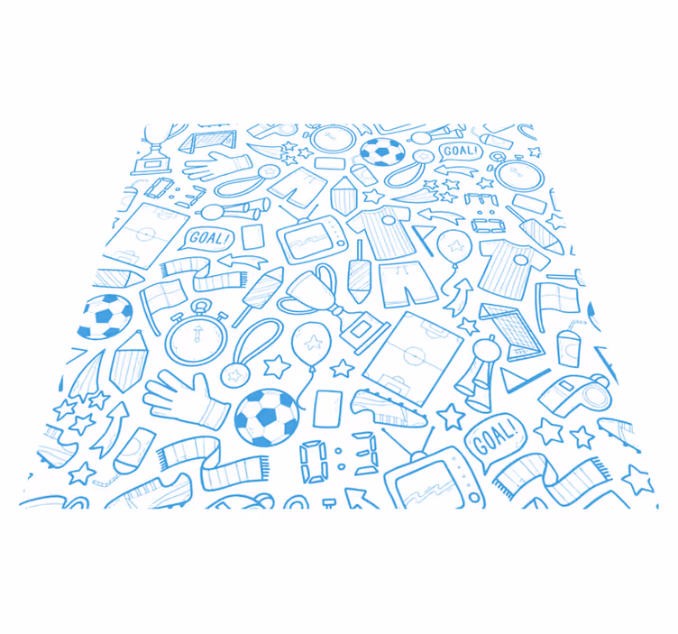 Sporting Elements vinyl rug gaming - TenStickers