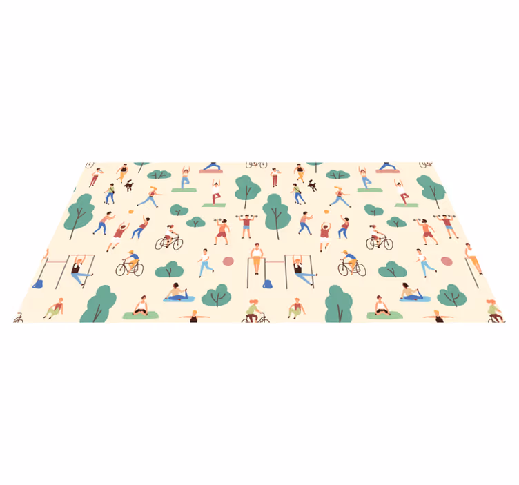 Active Play Scenes vinyl rug - TenStickers