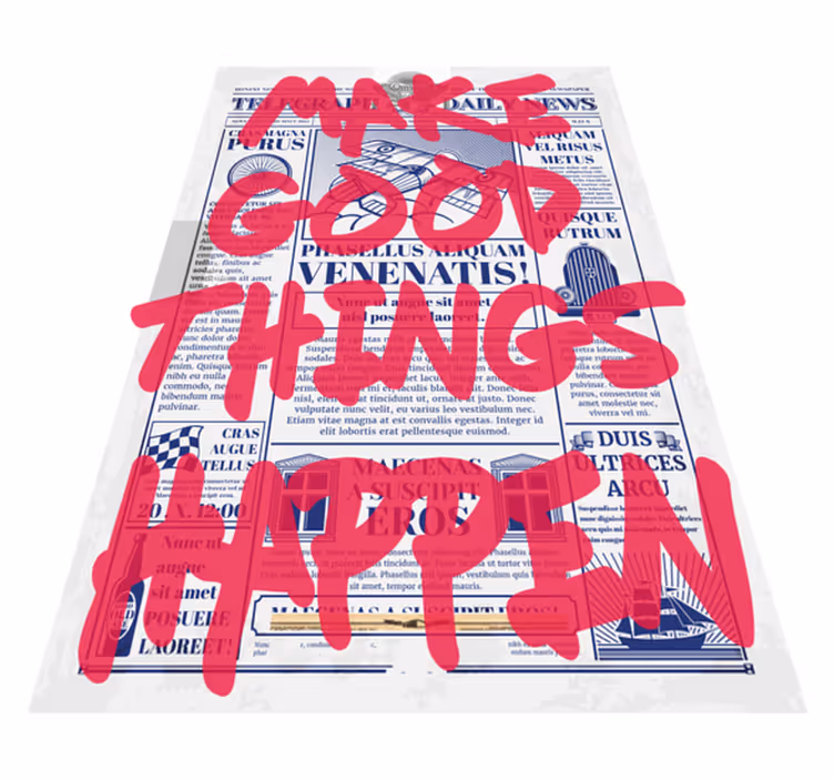 Make Good Things custom vinyl rug - TenStickers