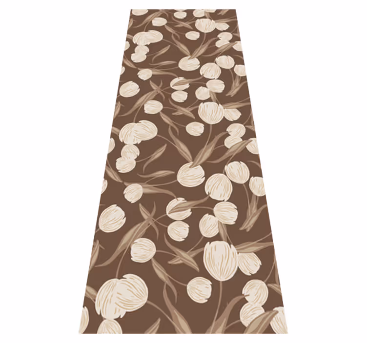Elegant Design vinyl rug flowers - TenStickers