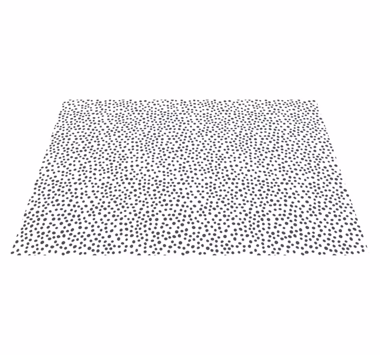 Black Dot Motif vinyl rug - TenStickers