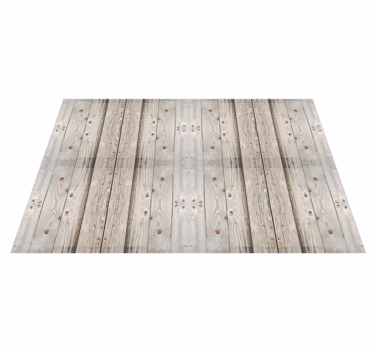 White pine wood effect  vinyl floor rug - TenStickers
