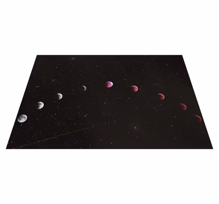 Planetary Alignment vinyl rug - TenStickers