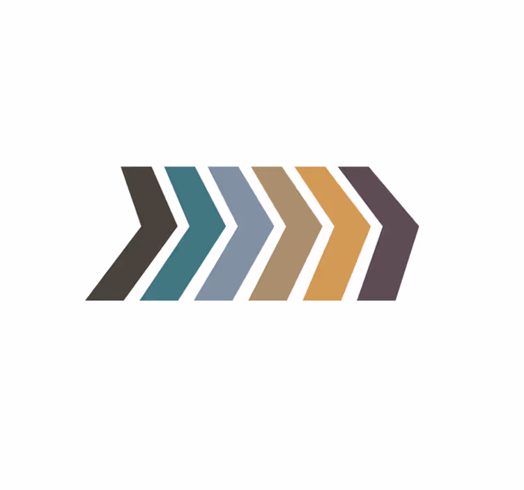 Chevron Pattern Stripes minimalist vinyl rug - TenStickers