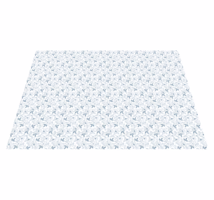 Elegant Floral Pattern vinyl rug flowers - TenStickers