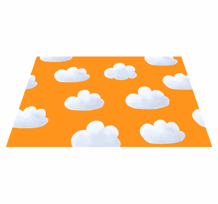 Cloudy Sky Floorcover kids vinyl rug - TenStickers