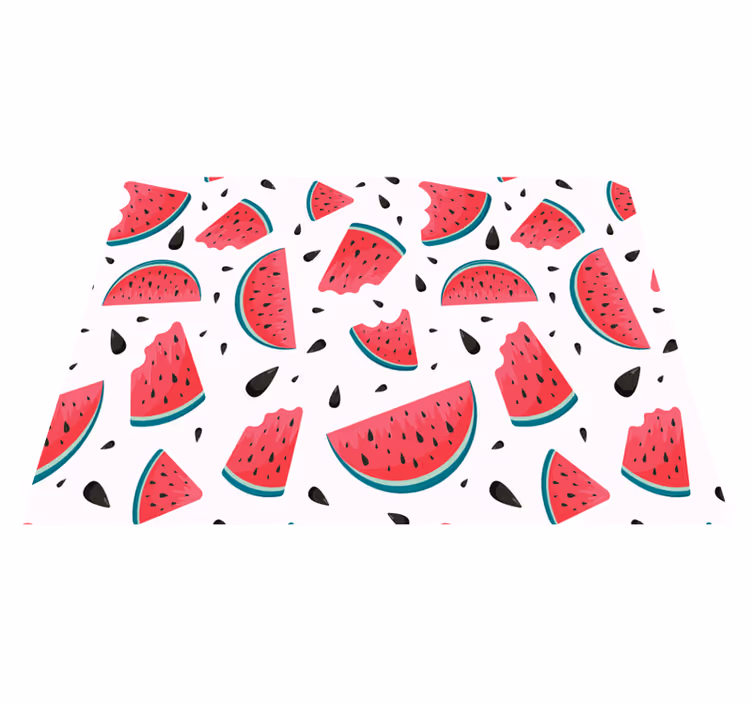 Watermelon slices kids vinyl rug - TenStickers