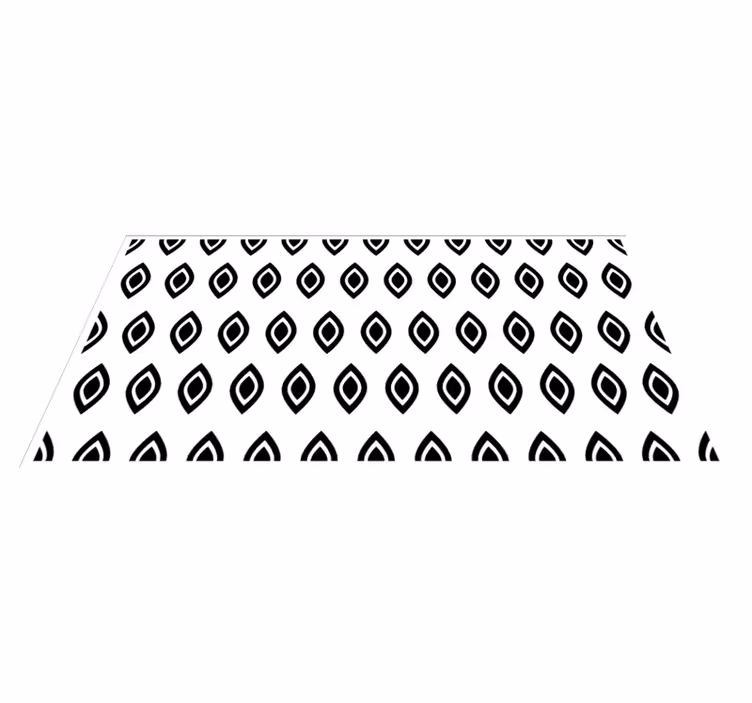 Eye motif geometric vinyl rug - TenStickers
