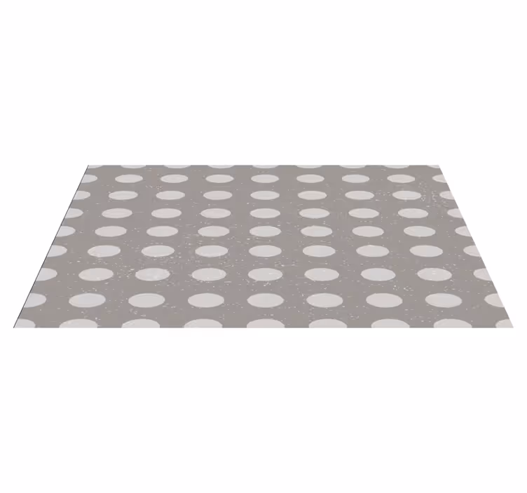 Polka dot pattern striped vinyl rug - TenStickers