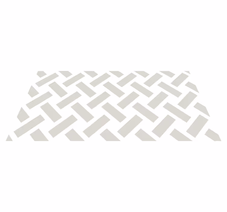 Chevron Pattern geometric vinyl rug - TenStickers
