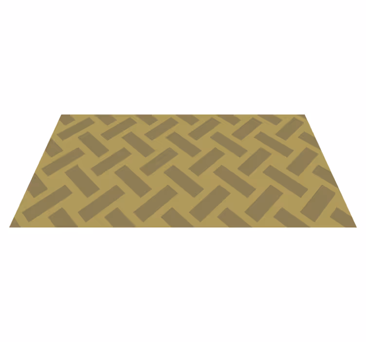 Chevron Zigzag geometric vinyl rug - TenStickers