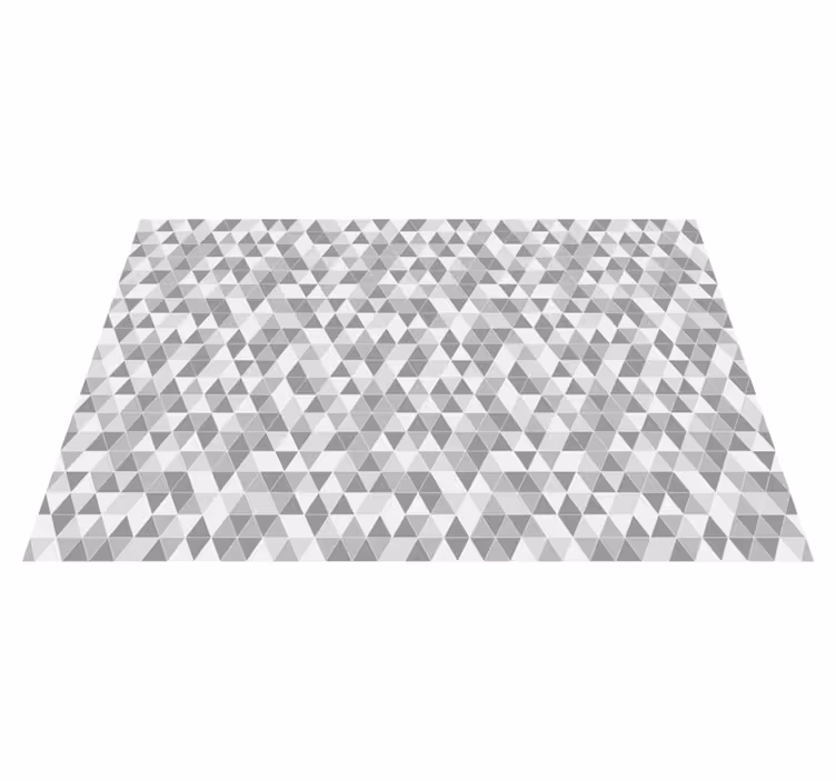 Geometric triangular pattern geometric vinyl rug - TenStickers