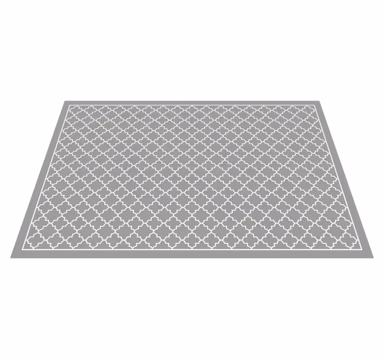 Moroccan Trellis minimalist vinyl rug - TenStickers
