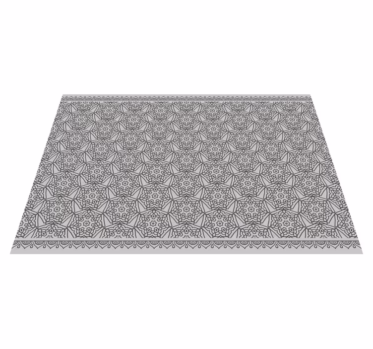 Symmetry mandala vinyl rug - TenStickers