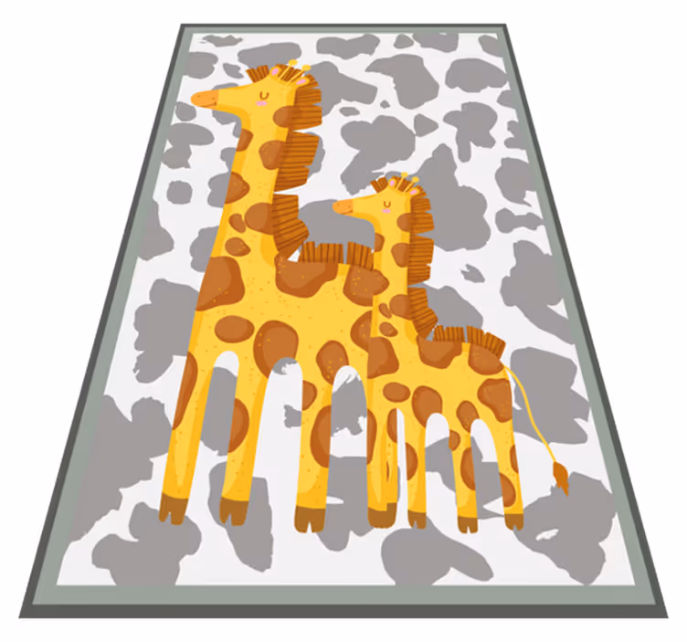 Giraffe design kids vinyl rug - TenStickers