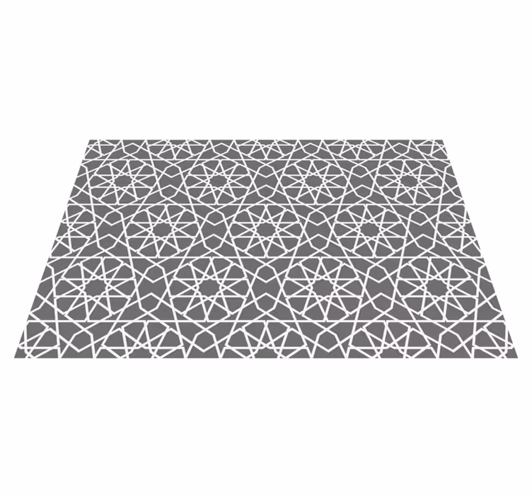 Intersecting lines geometric vinyl rug - TenStickers