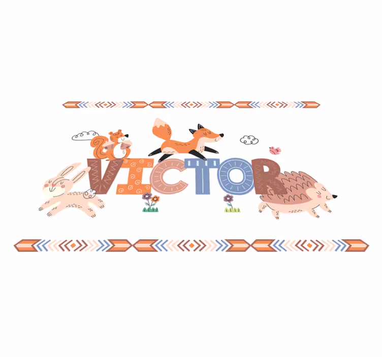 Customizable Critters custom vinyl rug - TenStickers