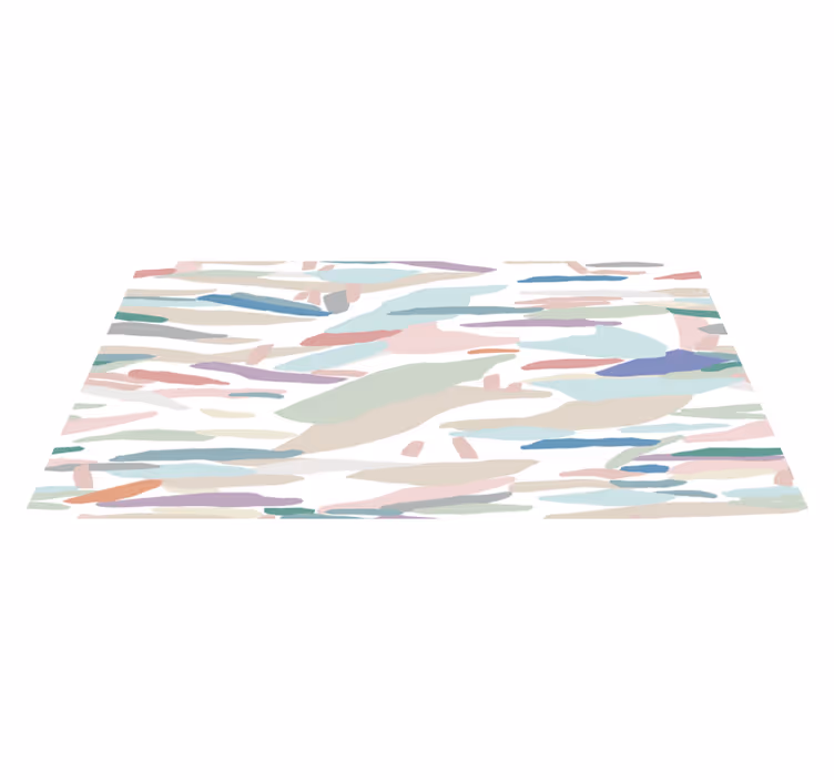 Sleek Abstract Camouflage minimalist vinyl rug - TenStickers
