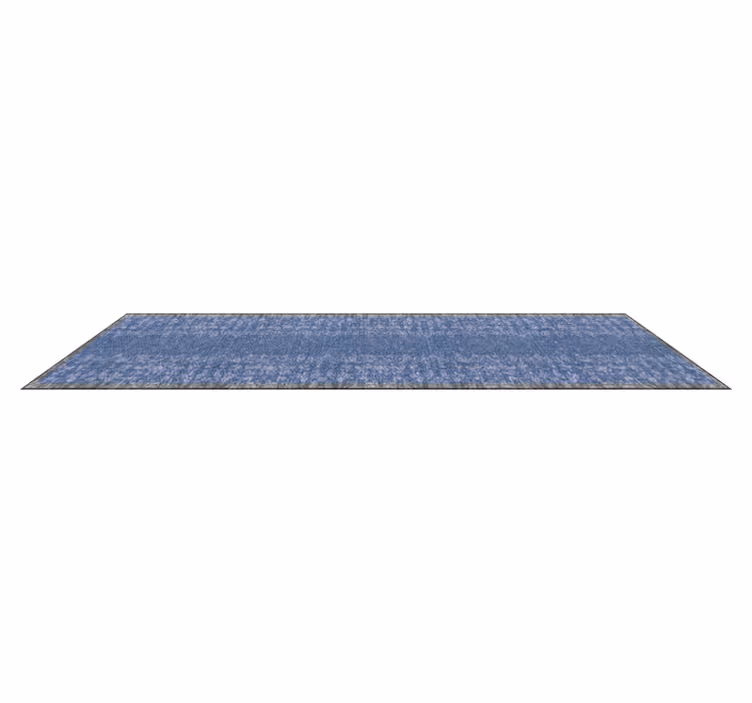 Vintage Blue Pattern vinyl rug - TenStickers