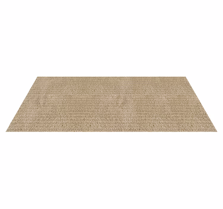 Beige monocolor fabric modern hallway rug - TenStickers
