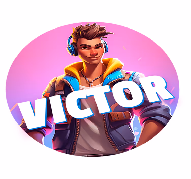 Videogame male character vinyl rug - TenStickers
