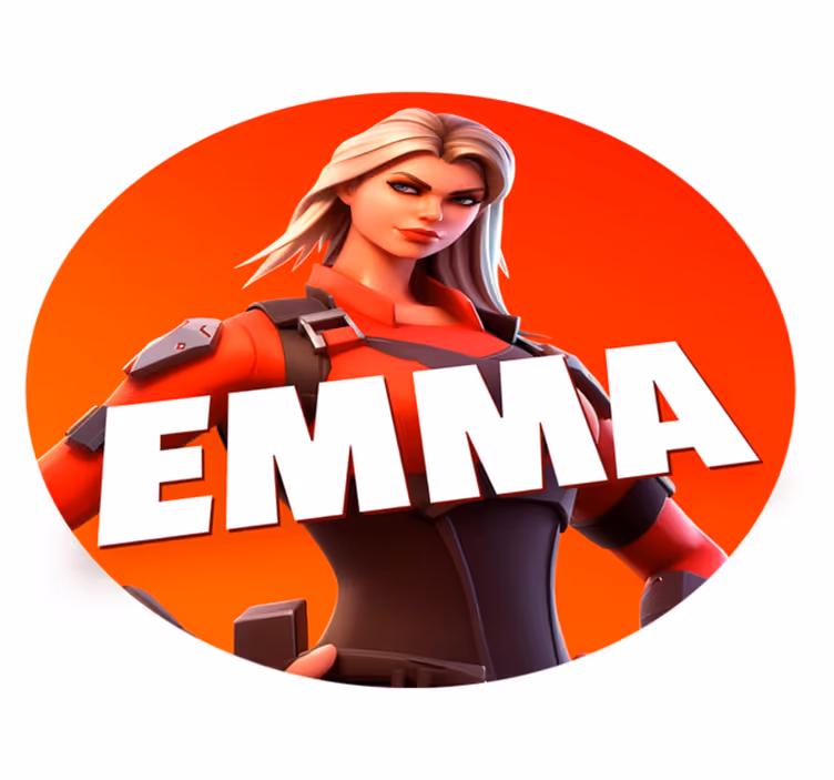 Videogame female character bedroom rug - TenStickers