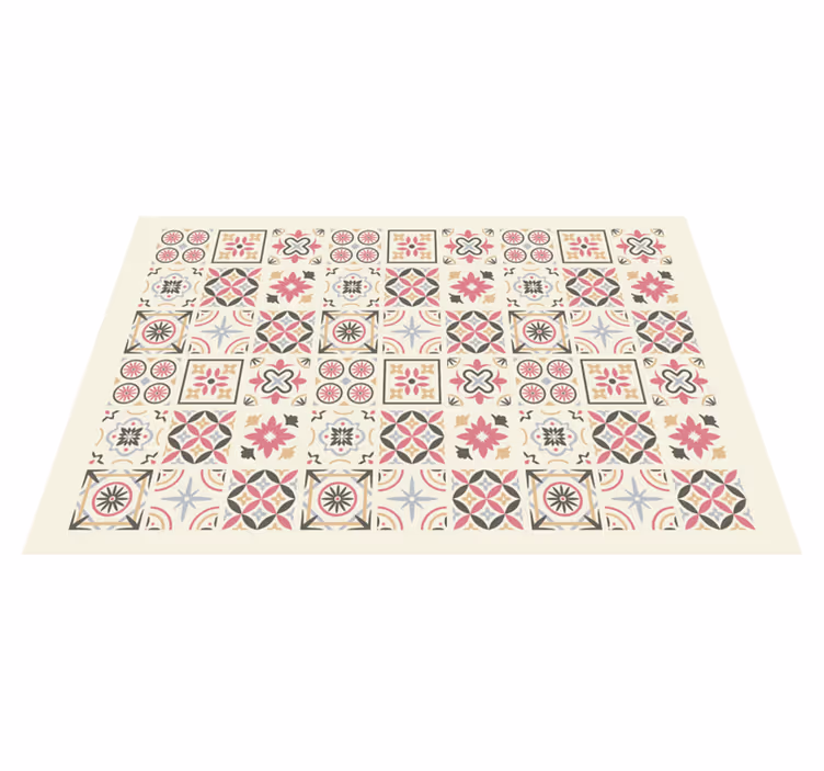 "Nicolle" collage tile carpet - TenStickers