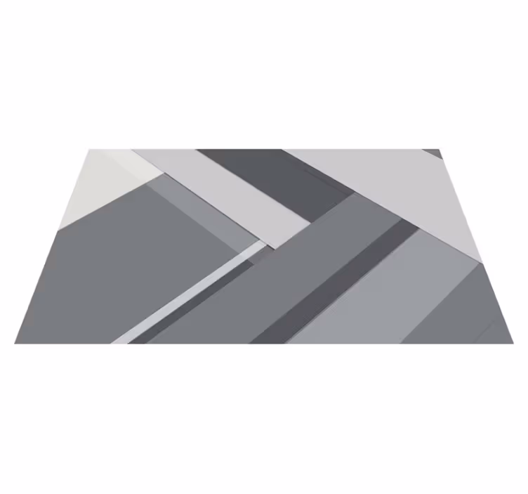 Geometric design grey office carpet - TenStickers