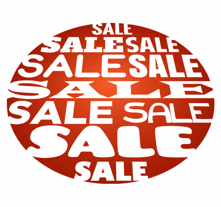 Circular shape sales red carpet - TenStickers
