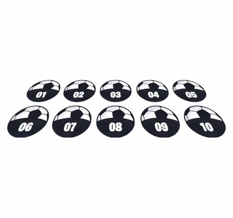 Football training pack teenage bedroom rug - TenStickers