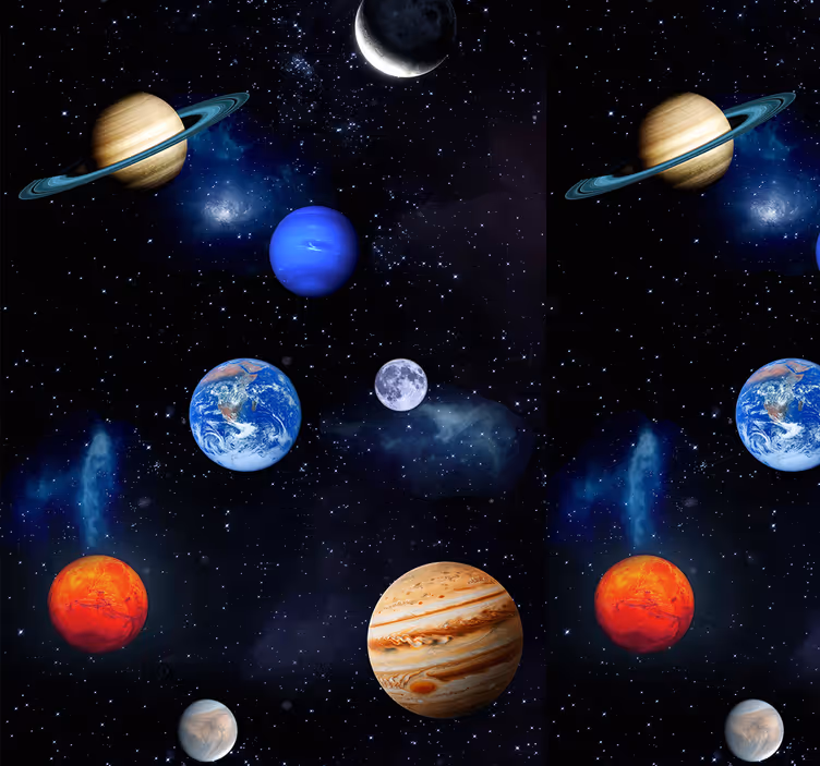 Cosmos Space Planets star wallpaper - TenStickers