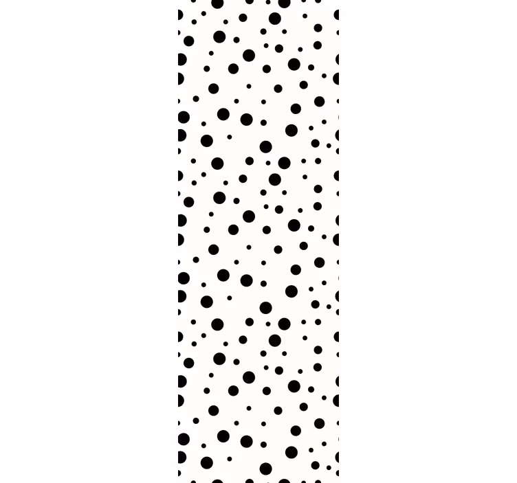 Black Circular Patterns wallpaper polka dots - TenStickers