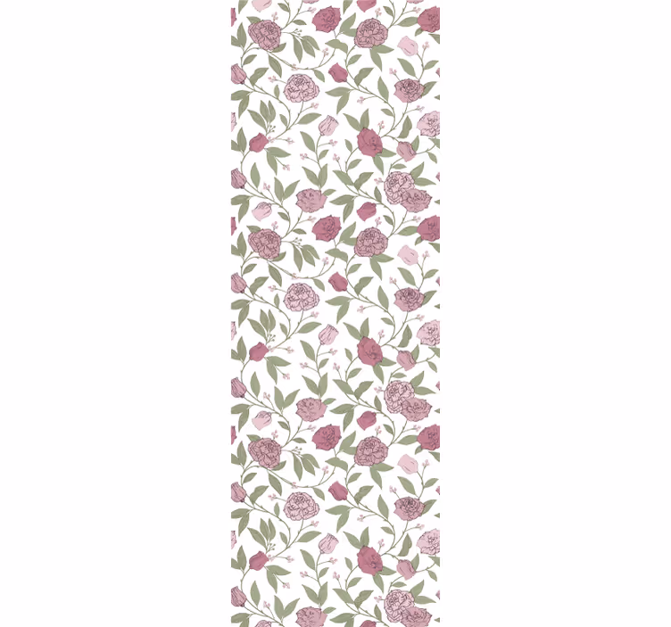 Floral Charm flower wallpaper - TenStickers