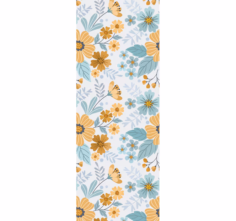 Butterfly Floral Arrangement flower wallpaper - TenStickers