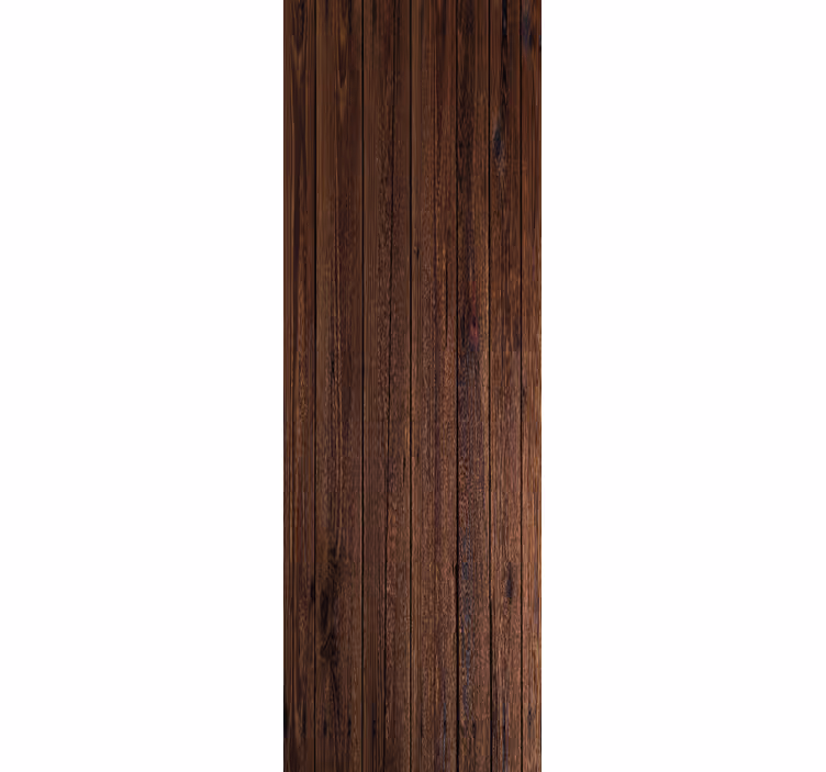 Natural dark brown wood effect wallpaper - TenStickers