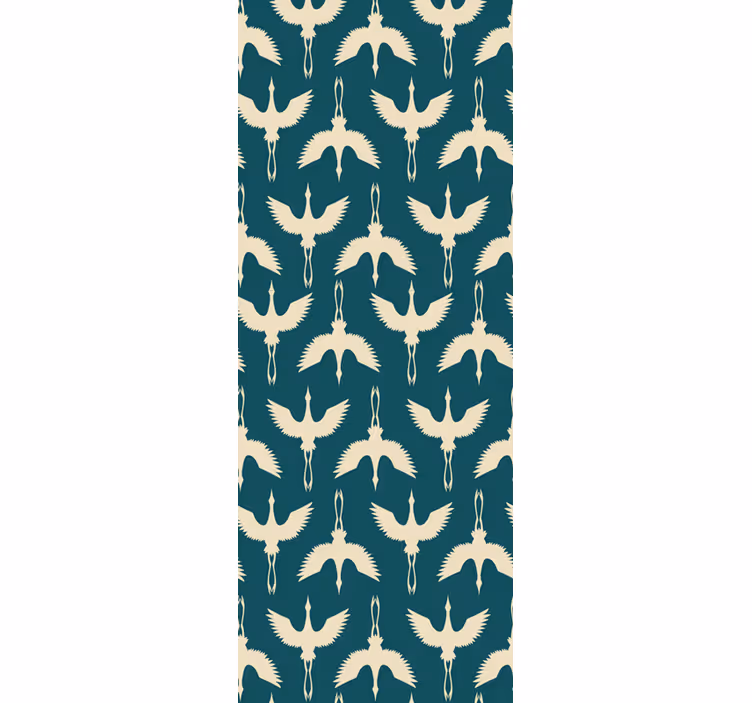Elegant beige designs birds wallpaper - TenStickers
