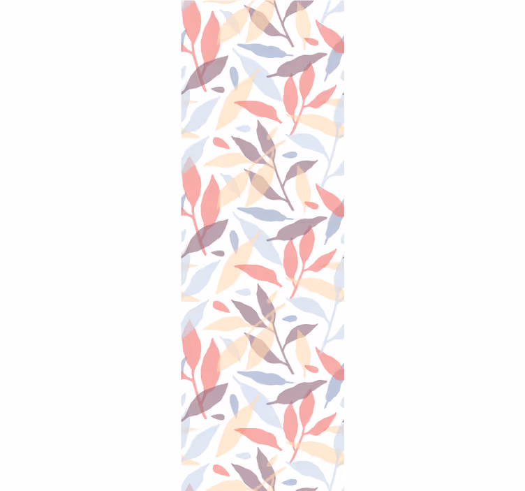 Sheer foliage pattern leaf wallpaper - TenStickers